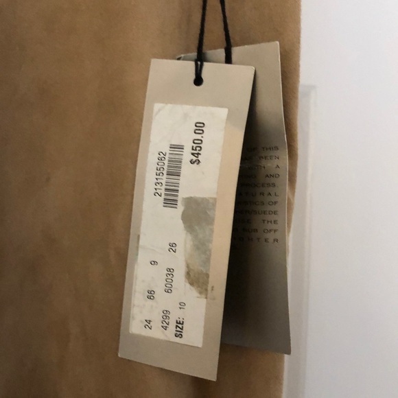 Suede Adrienne Vittadini pants SZ 10 NWT - Picture 3 of 7